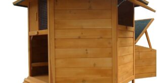 Melko Hühnerstall 6-Eck Hühnervoliere Pavillion